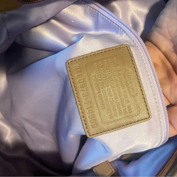 COACH Signature Madison Horse & Carriage Campbell Shoulder Bag Tote Tan Khaki - Picture 8 of 8